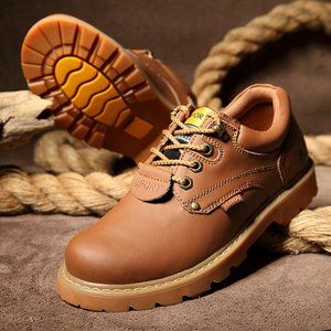 Outdoor Shoes Big Head Leather Shoes Tooling